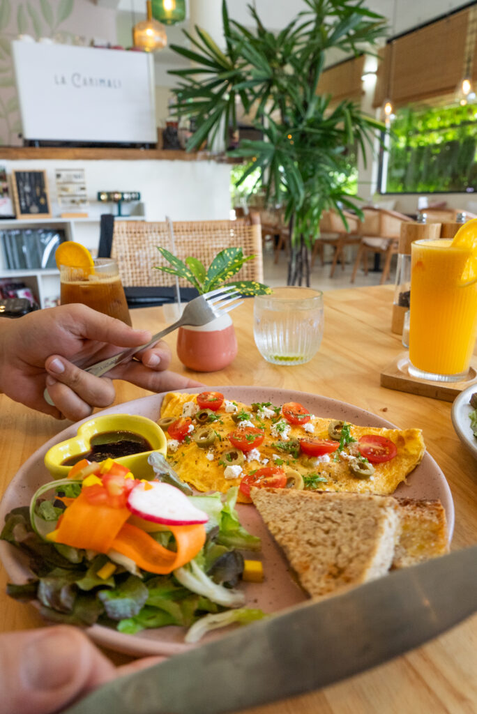 Mediterranean omelette Koh Phangan brunch